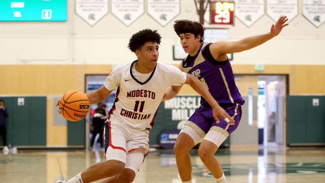 Notre Dame Prep vs Modesto Christian MLK Classic January 15, 2023 Photo-Dennis Lee19